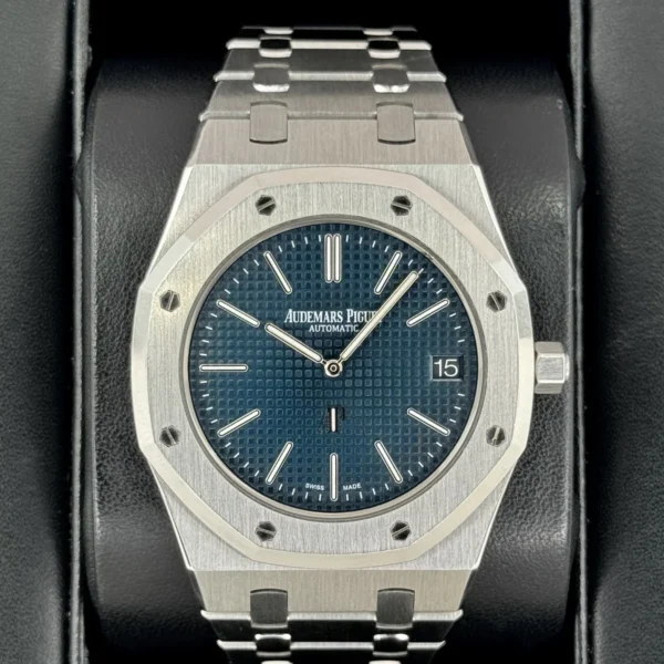 2016 Audemars Piguet  Royal Oak Jumbo 39mm 15202ST Stainless Steel Blue Dial