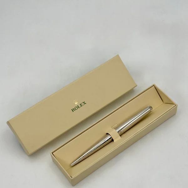 NEW Rolex Ballpoint Pen Silver Collectible Pen