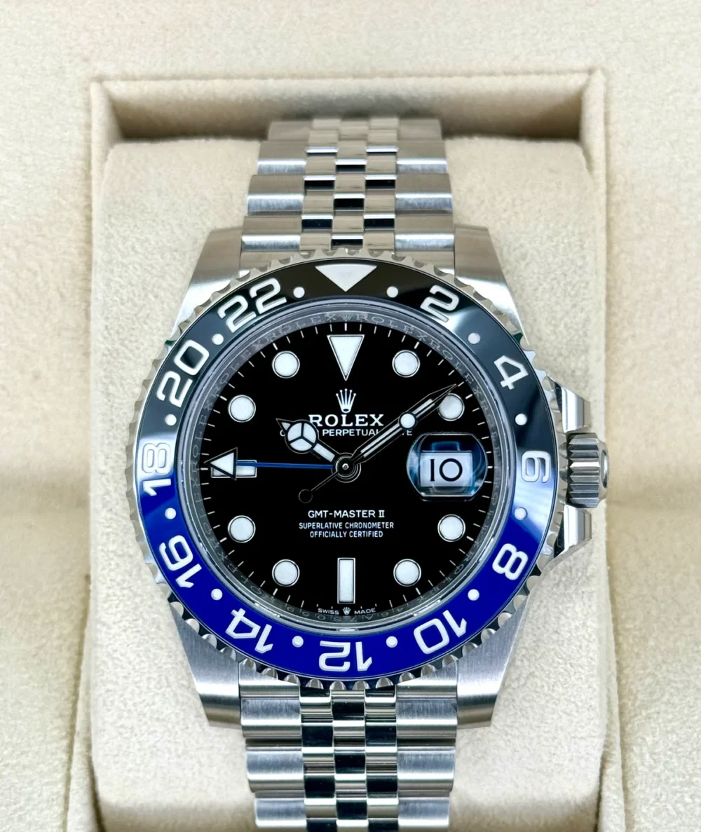 NEW 2022 Rolex GMT-Master II "Batgirl" 40mm 126710BLNR Jubilee Black Dial