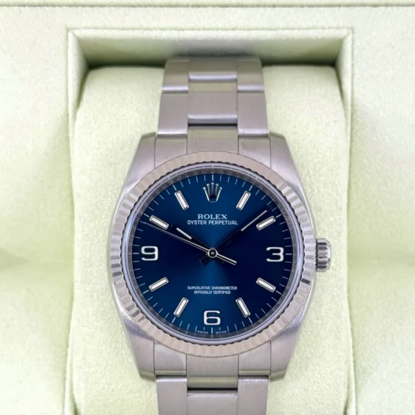 2008 Rolex Oyster Perpetual 36mm 116034 Blue Dial