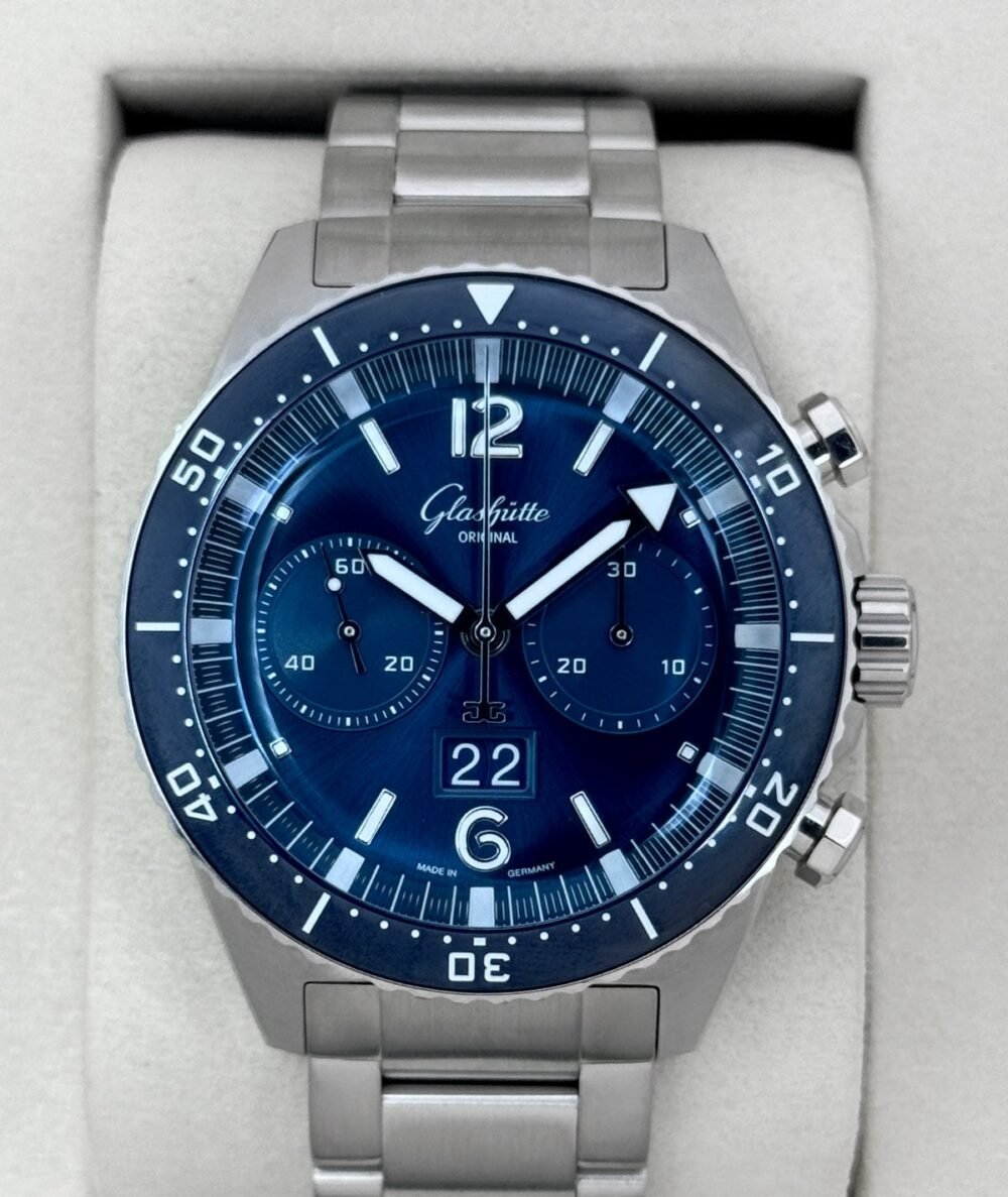 2025 Glashütte Original Seaq Chronograph 43.2mm 1-37-23-02-81 Blue Dial