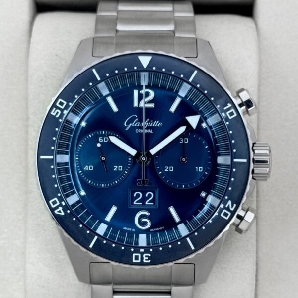 2025 Glashütte Original Seaq Chronograph 43.2mm 1-37-23-02-81 Blue Dial