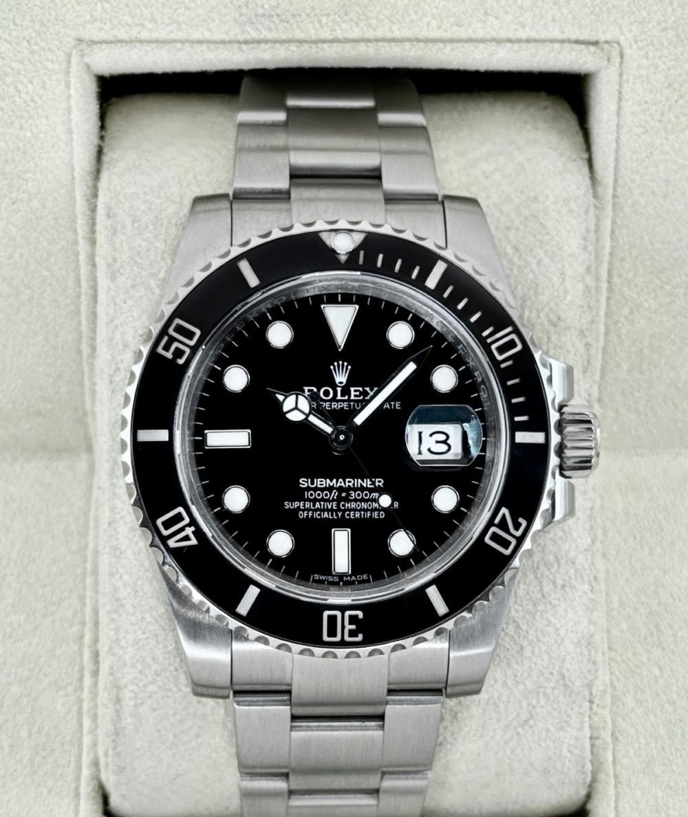 2012 Rolex Submariner 40mm 116610LN Stainless Steel Black Dial