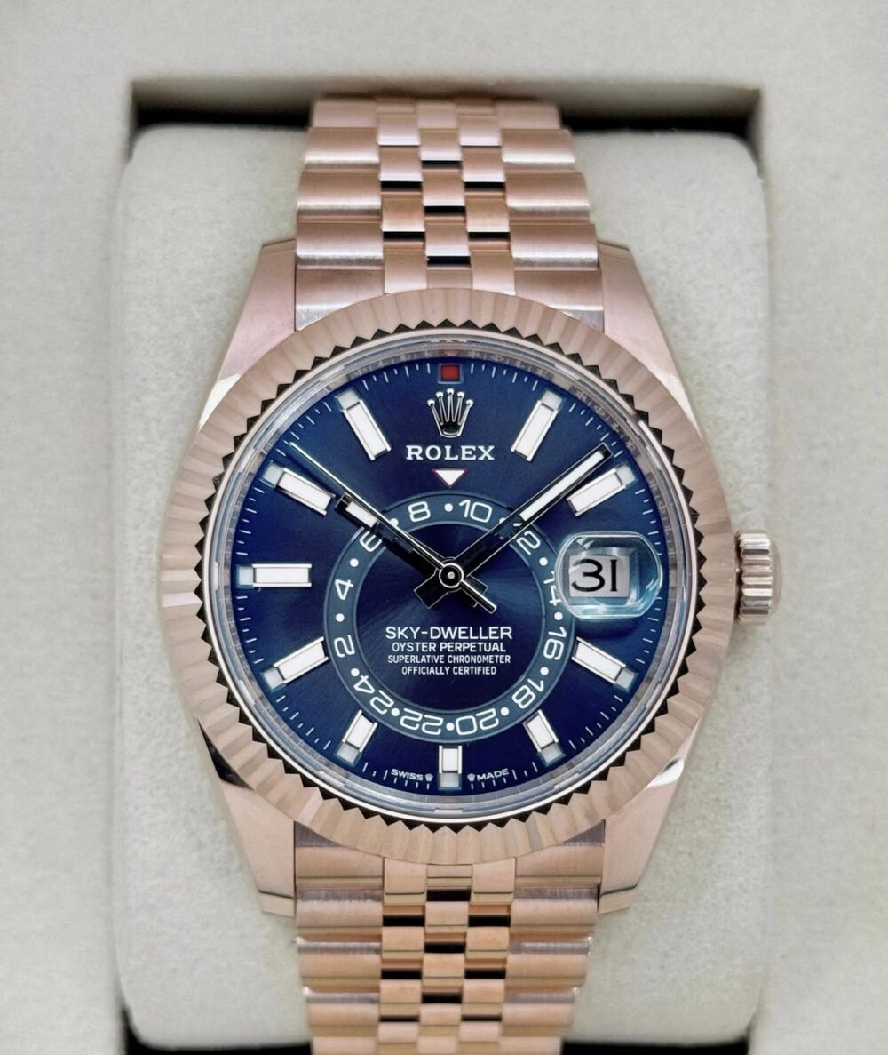 NEW 2026 Rolex Sky-Dweller 42mm 336935 Rose Gold Jubilee Blue Dial