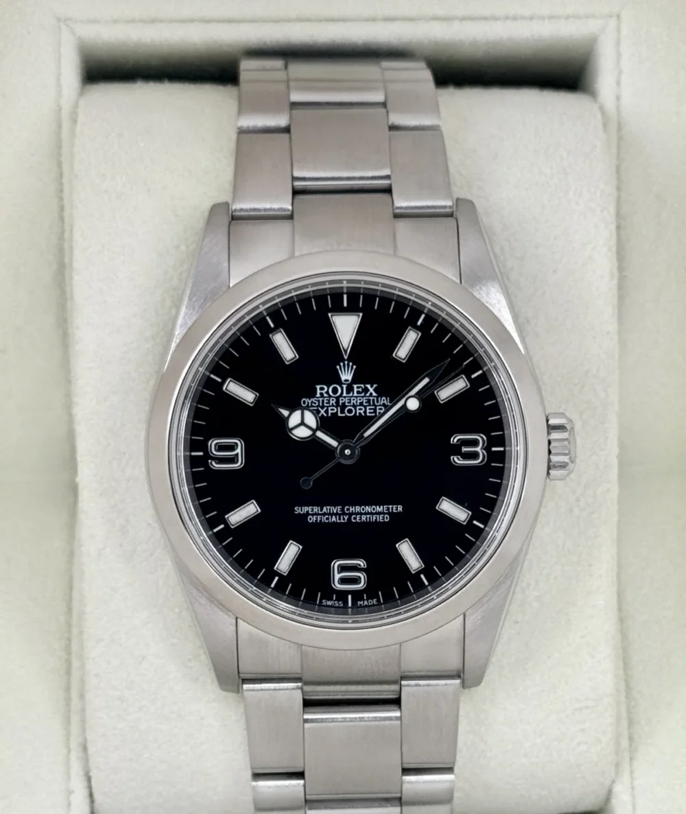 2005 Rolex Explorer 36mm 114270 Stainless Steel Black Dial