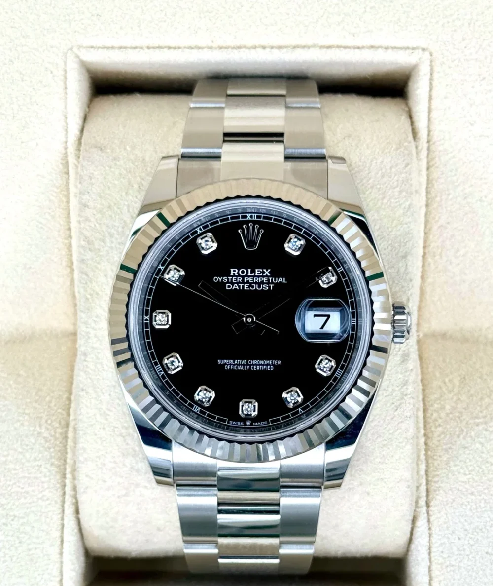 NEW 2025 Rolex Datejust 41mm 126334 Oyster Black Diamond Dial