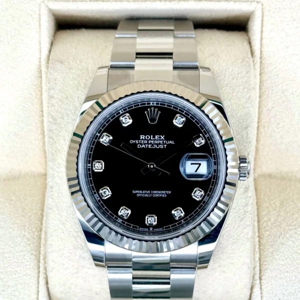 NEW 2025 Rolex Datejust 41mm 126334 Oyster Black Diamond Dial
