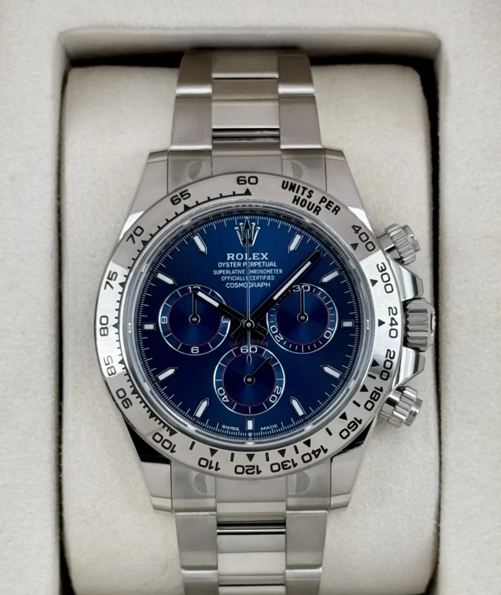 NEW 2025 Rolex Daytona 40mm 126509 White Gold Blue Dial (STICKERED)