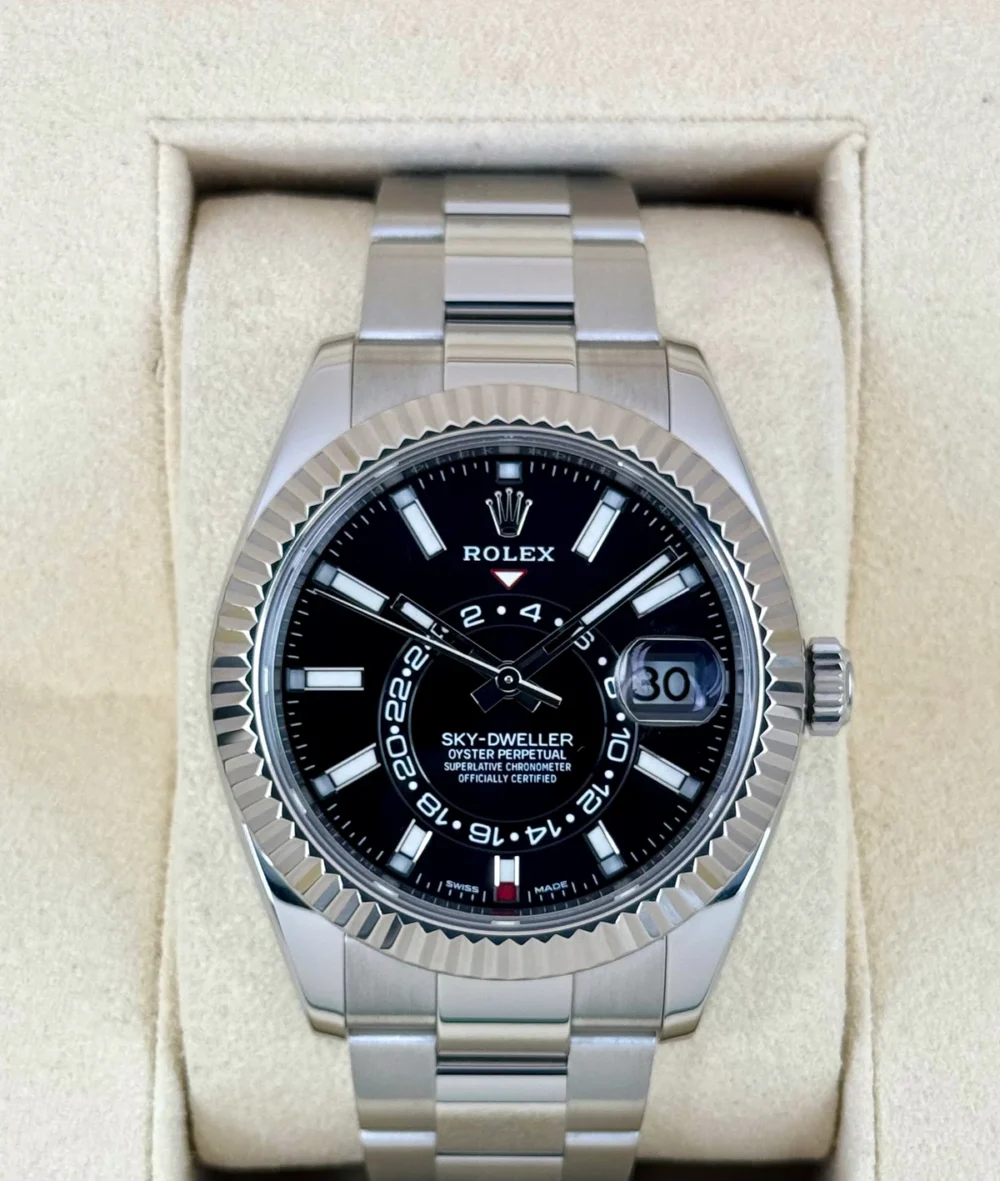 2019 Rolex Sky-Dweller 42mm 326934 Oyster Black Dial