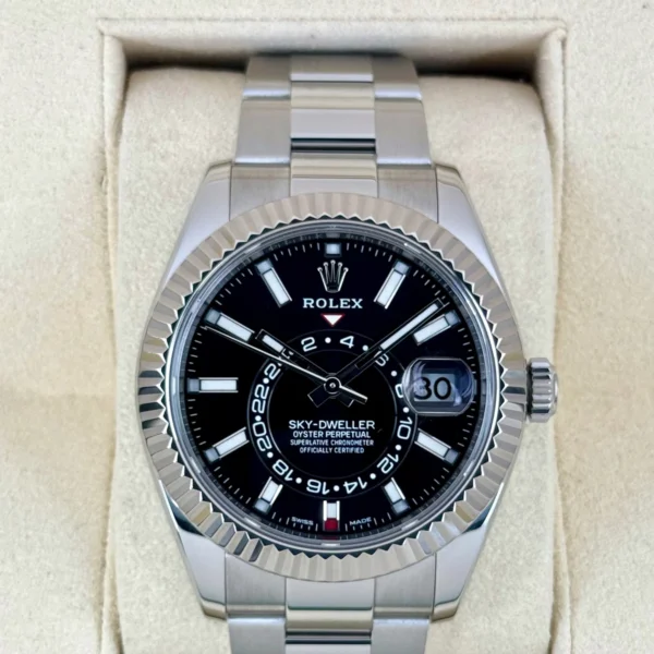 2019 Rolex Sky-Dweller 42mm 326934 Oyster Black Dial