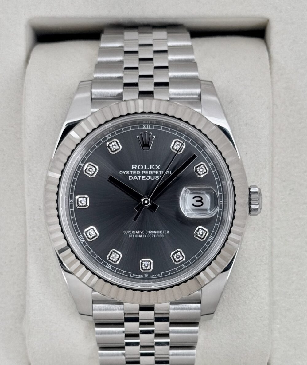 NEW 2026 Rolex Datejust 41mm 126334 Stainless Steel Jubilee Rhodium Diamond Dial