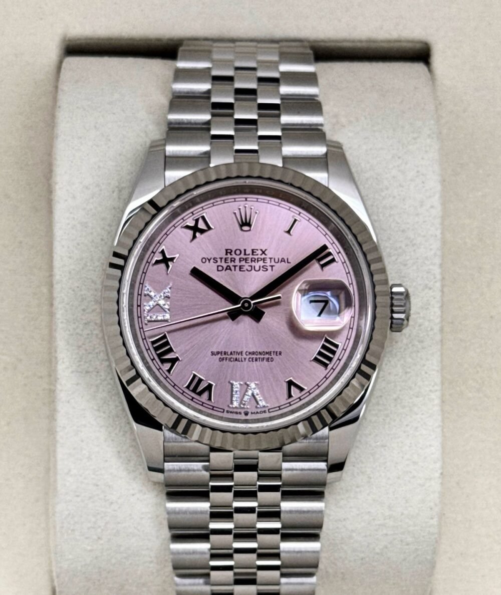 NEW 2026 Rolex Datejust 36mm 126234 Stainless Steel Jubilee Pink Diamond Dial