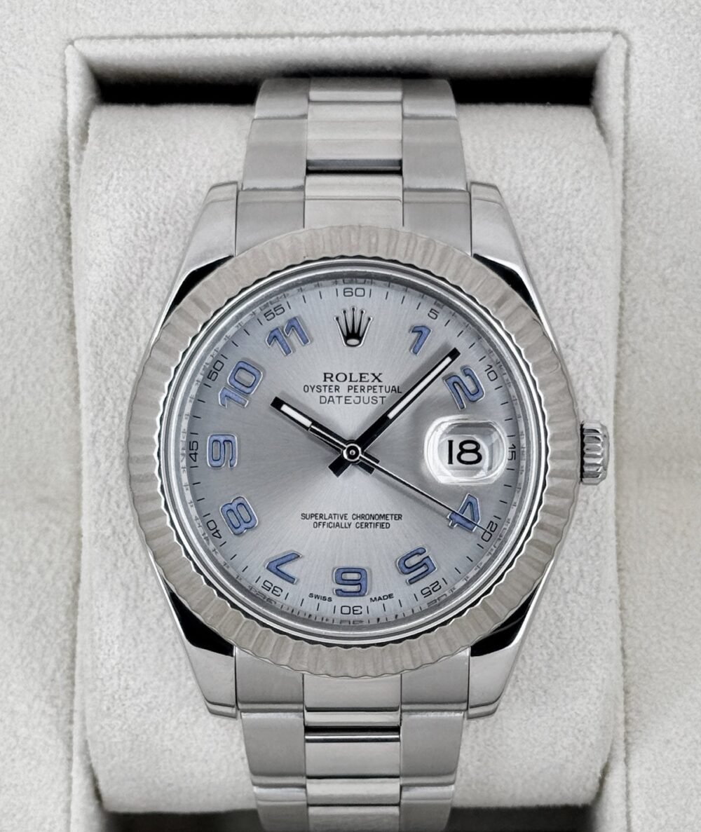 2010 Rolex Datejust II 41mm 116334 Stainless Steel Oyster Silver Dial