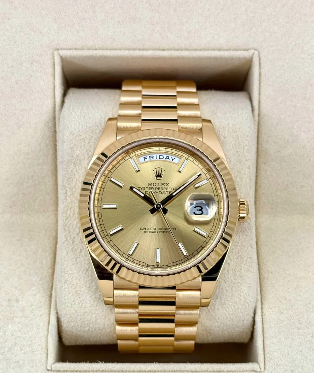 2023 Rolex Day-Date 40mm 228238 Presidential Champagne Dial