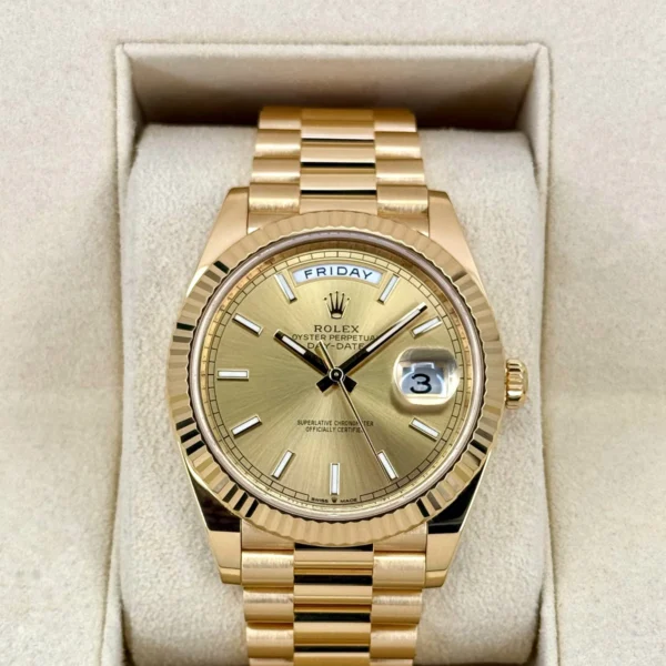 2023 Rolex Day-Date 40mm 228238 Presidential Champagne Dial