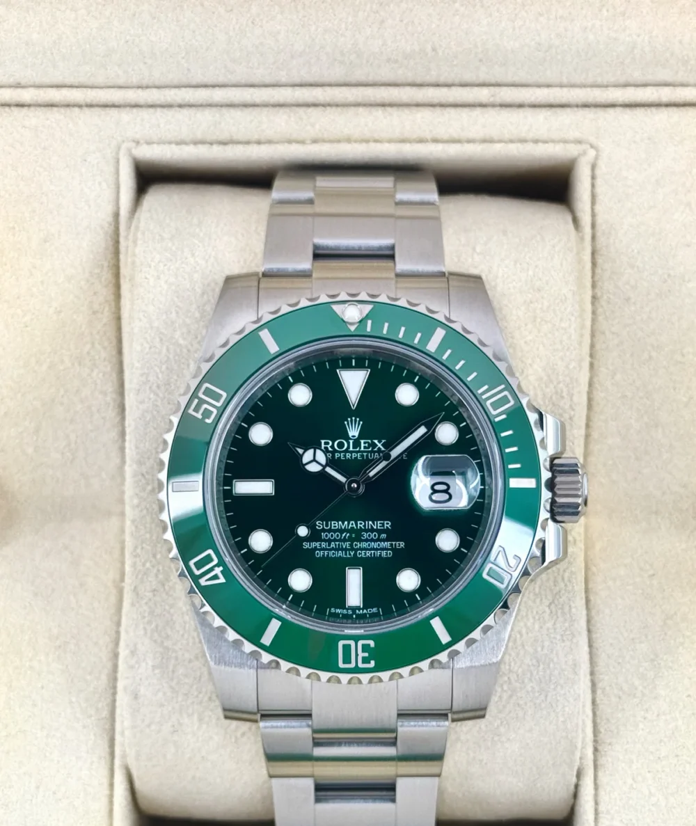 2015 Rolex Submariner “Hulk” 40mm 116610LV Green Dial