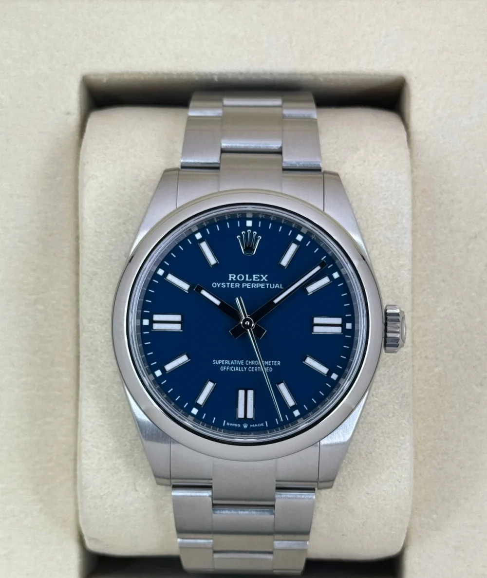 NEW 2025 Rolex Oyster Perpetual 41mm 134300 Med Blue Dial
