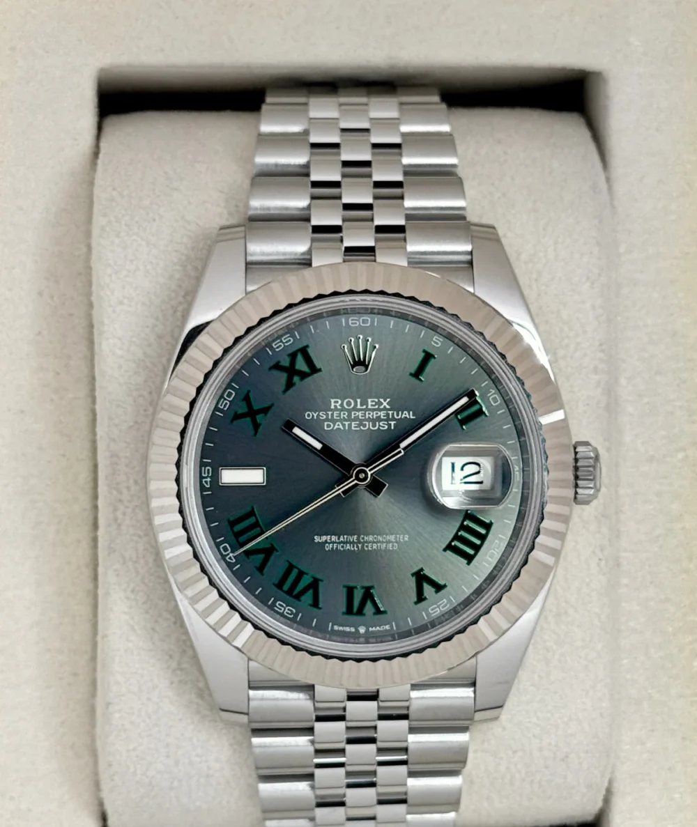 2025 Rolex Datejust 41mm 126334 Jubilee Wimbledon Dial