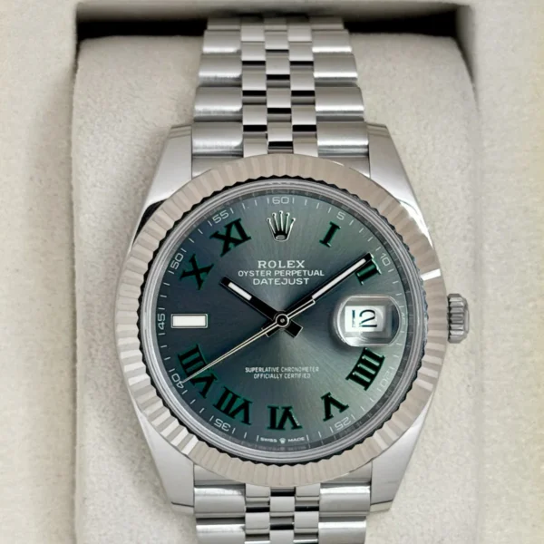 2025 Rolex Datejust 41mm 126334 Jubilee Wimbledon Dial