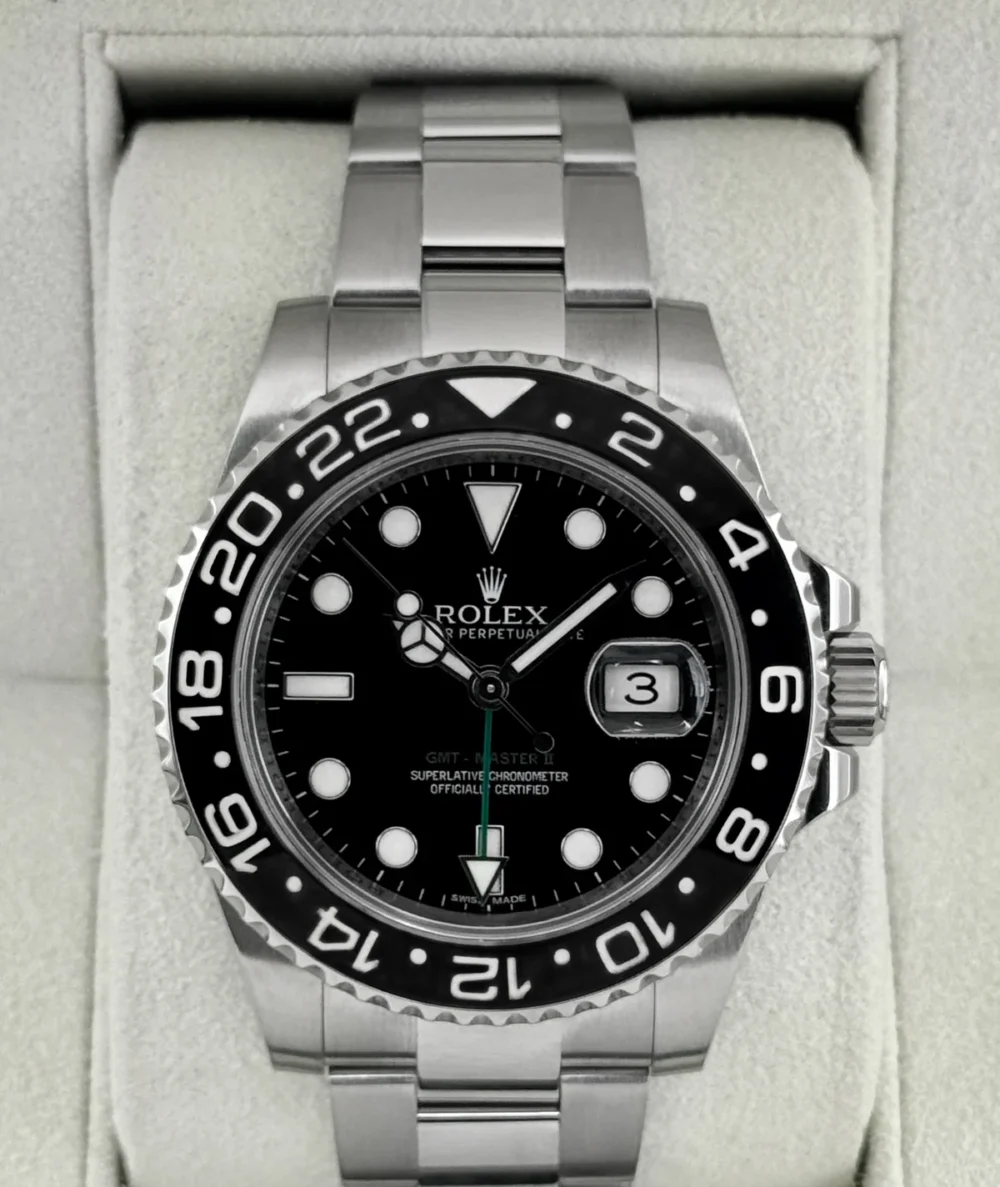 2013 Rolex GMT-Master II 40mm 116710LN Stainless Steel Black Dial