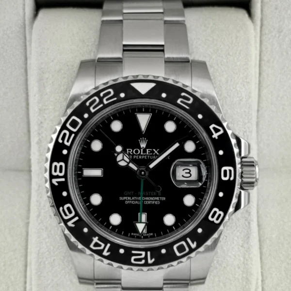 2013 Rolex GMT-Master II 40mm 116710LN Stainless Steel Black Dial