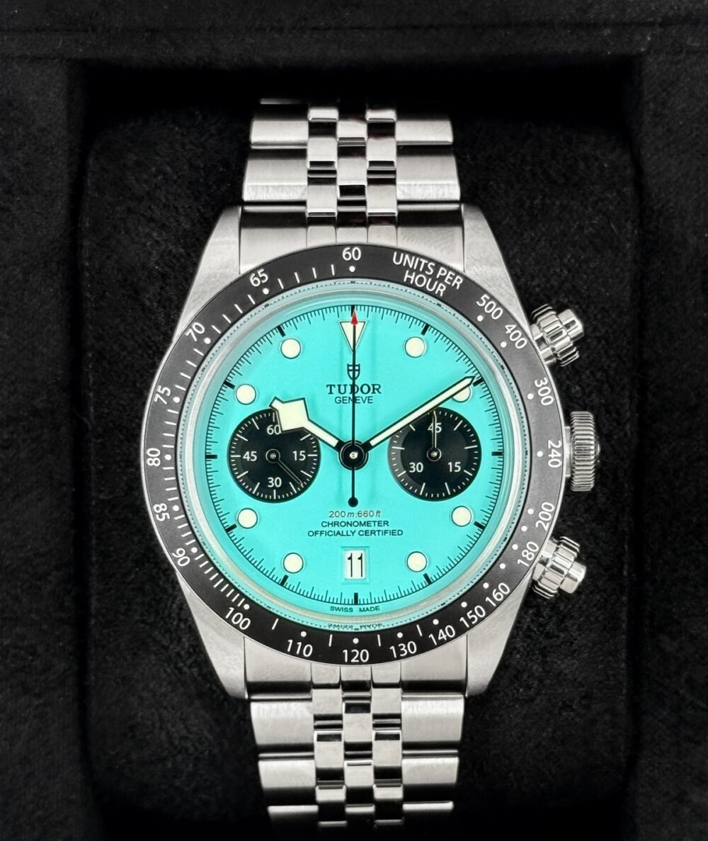 NEW 2026 Tudor Black Bay Chrono 41mm 79360N Flamingo Blue Dial