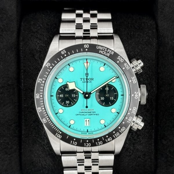 NEW 2026 Tudor Black Bay Chrono 41mm 79360N Flamingo Blue Dial