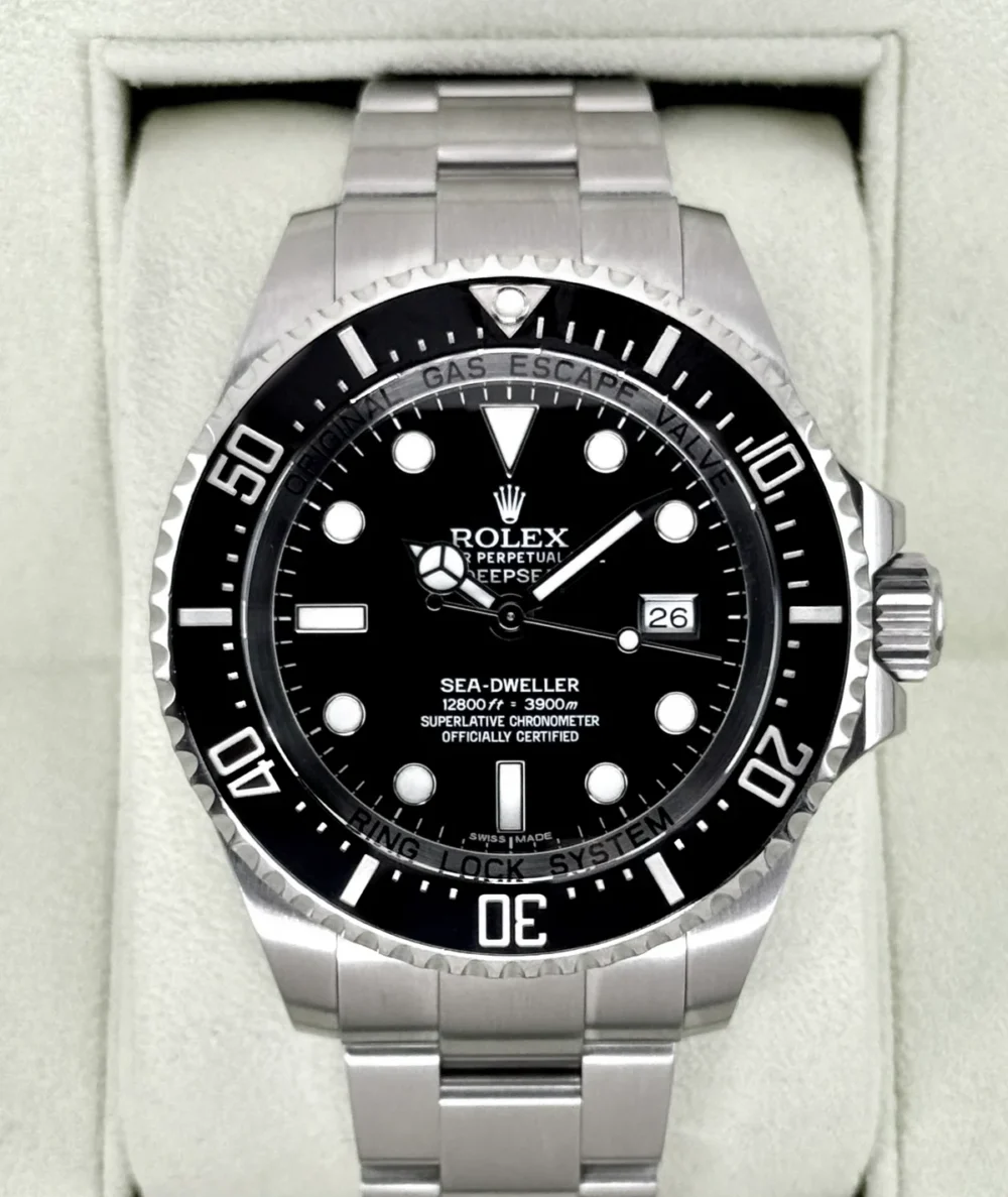 2015 Rolex Deepsea 44mm 116660 Stainless Steel Black Dial
