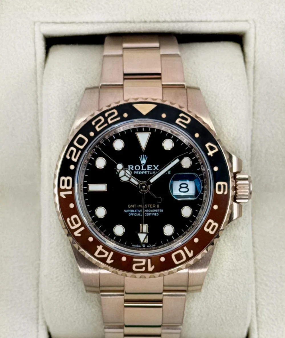 2021 Rolex GMT-Master II "Rootbeer" 40mm 126715CHNR Rose Gold