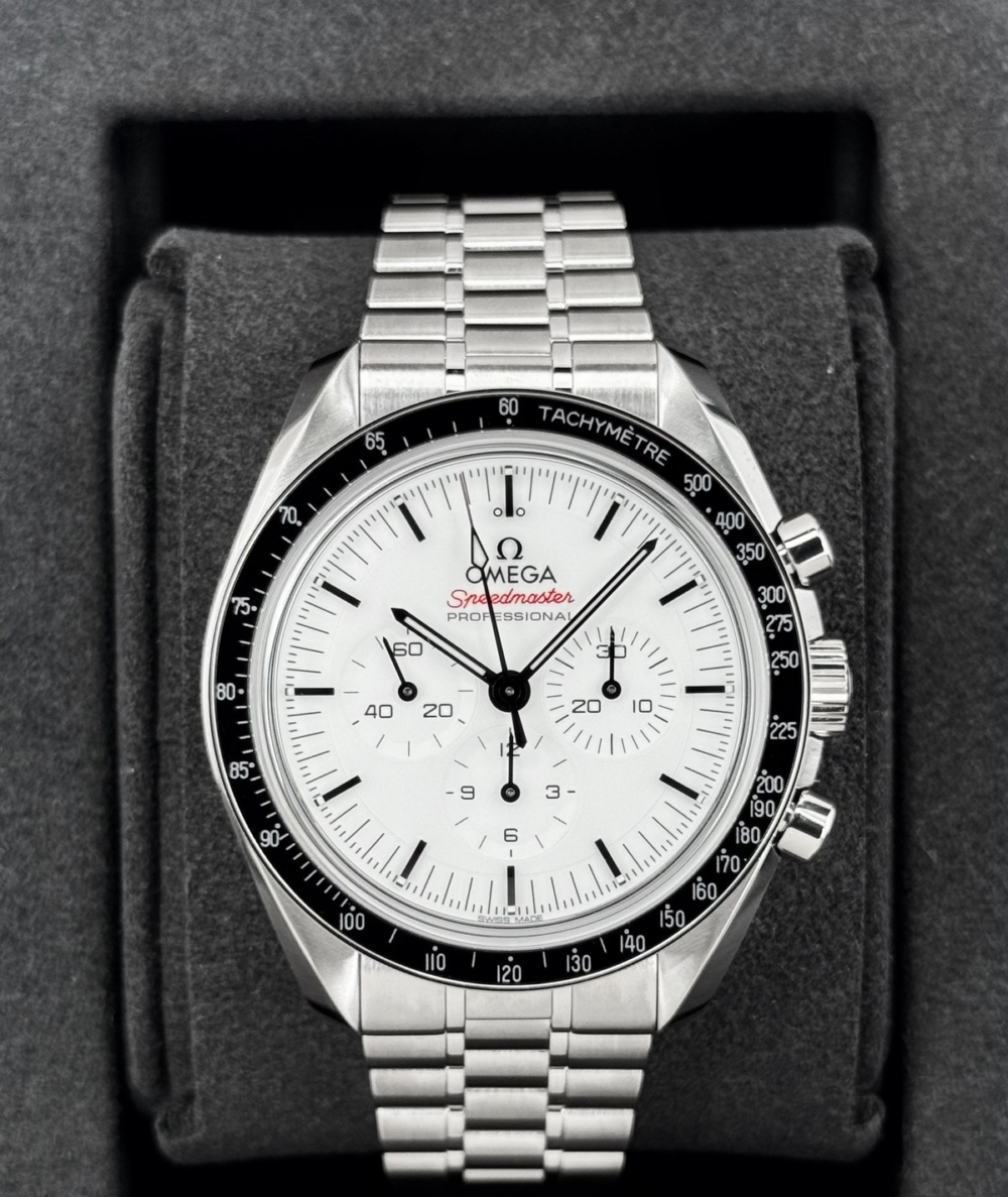 NEW 2026 Omega Speedmaster Moonwatch Pro 310.30.42.50.04.001 42mm White Dial