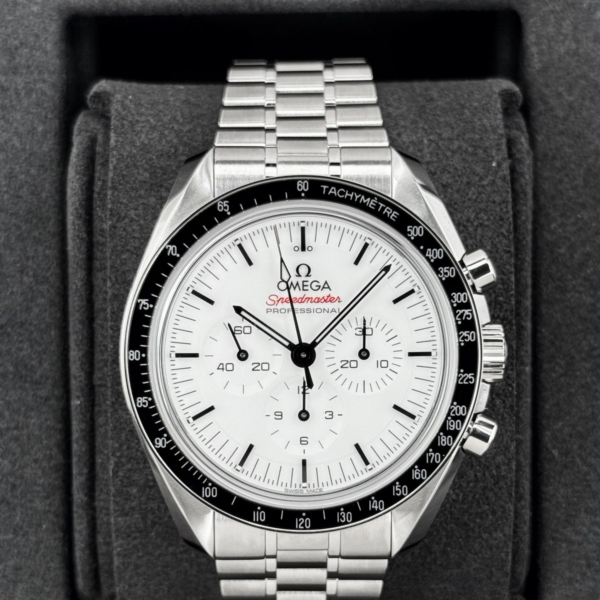 NEW 2026 Omega Speedmaster Moonwatch Pro 310.30.42.50.04.001 42mm White Dial