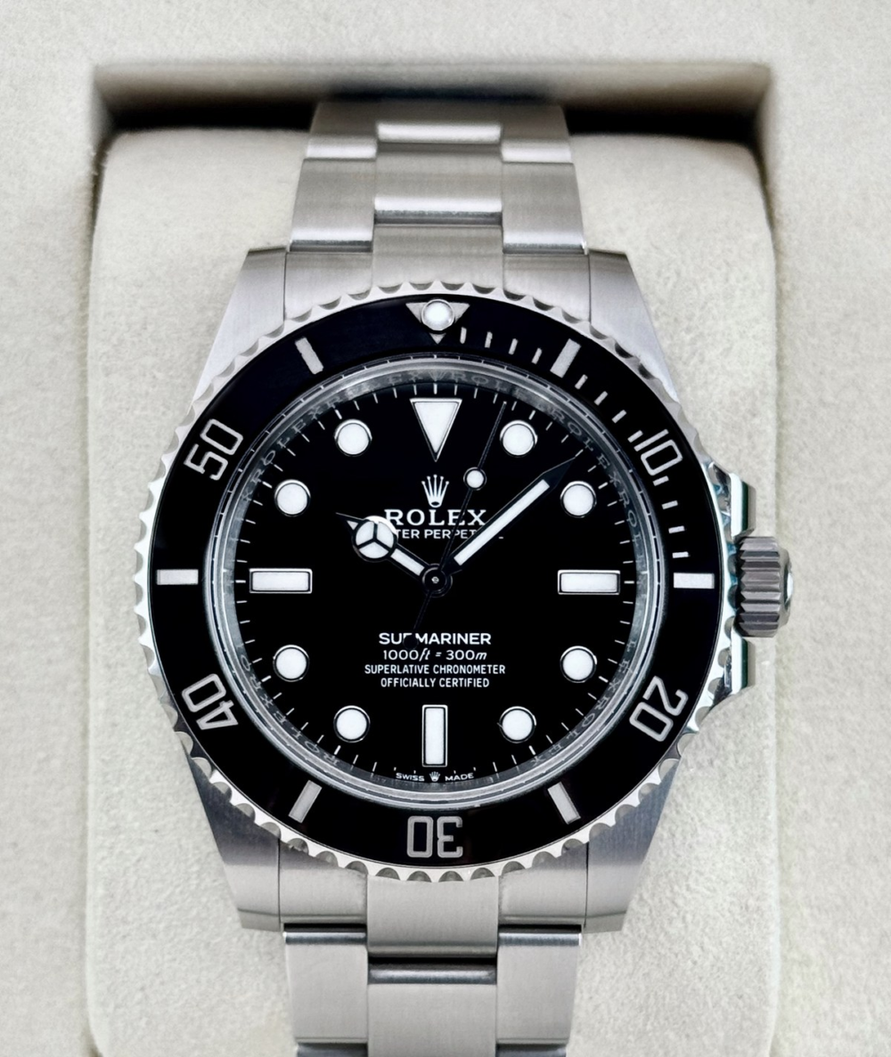 2025 Rolex Submariner 41mm 124060 Stainless Steel Black Dial