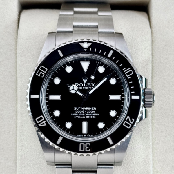 2025 Rolex Submariner 41mm 124060 Stainless Steel Black Dial
