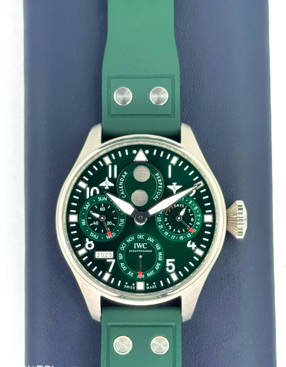 2023 IWC Pilot's Watch Perpetual Calendar 46.2mm IW503608 Green