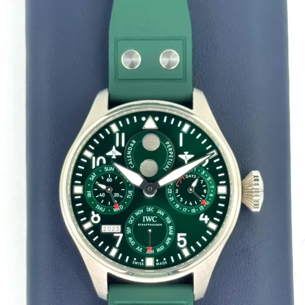 2023 IWC Pilot's Watch Perpetual Calendar 46.2mm IW503608 Green