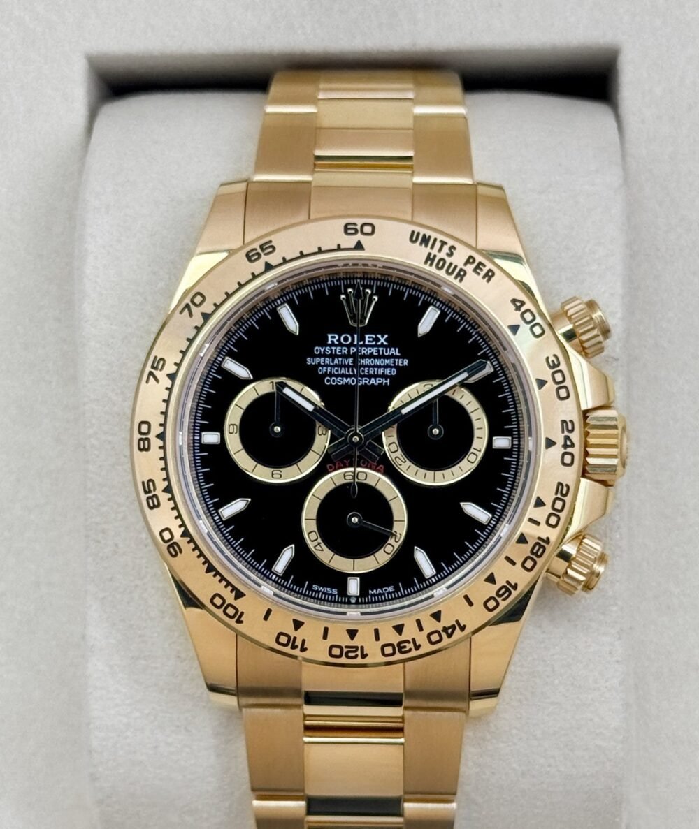 2025 Rolex Daytona 40mm 126508 18K Yellow Gold Black Dial