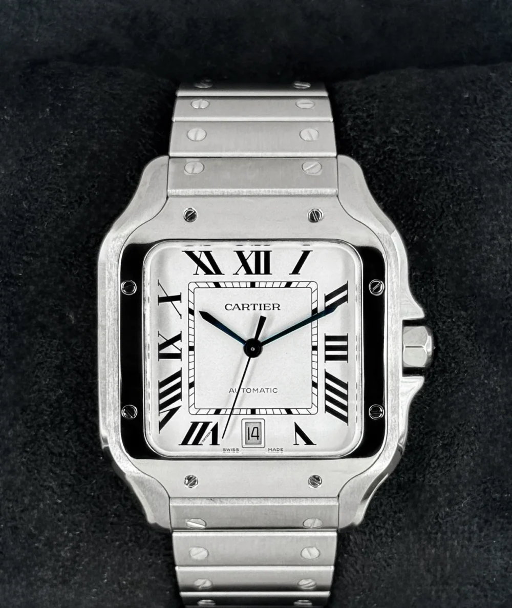 2025 Cartier Santos De Cartier 39.8mm WSSA0018 Stainless Steel White Dial