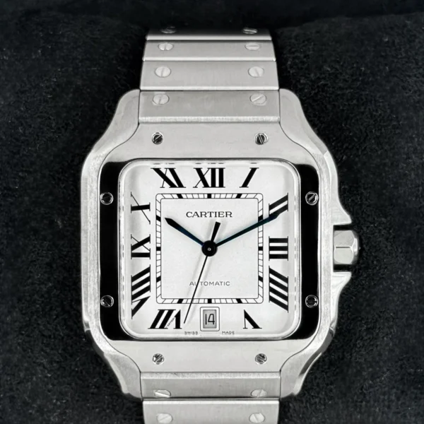 2025 Cartier Santos De Cartier 39.8mm WSSA0018 Stainless Steel White Dial