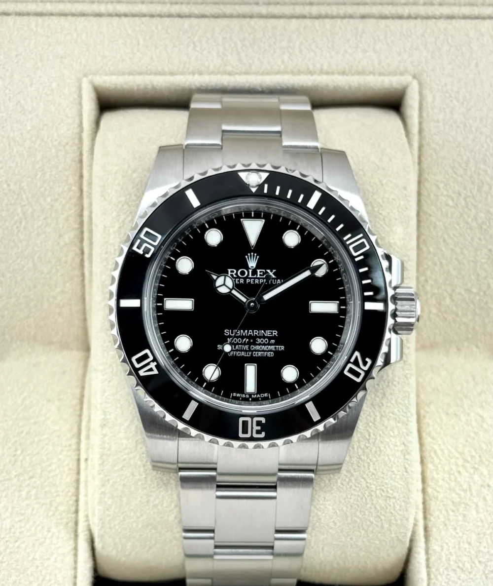 2015 Rolex Submariner 40mm 114060 Stainless Steel Black Dial