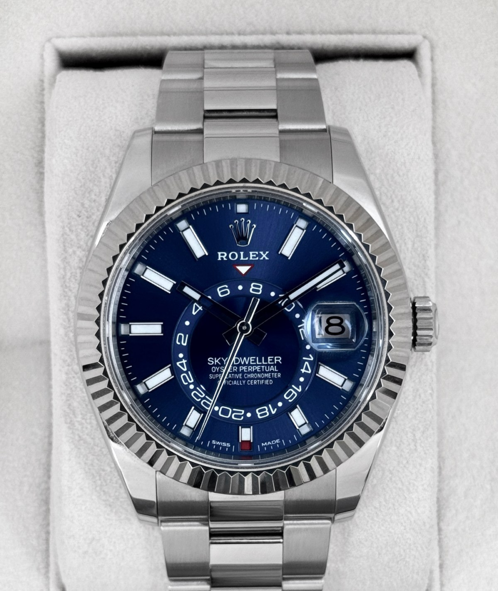 2025 CPO Rolex Sky-Dweller 42mm 326234 Stainless Steel Oyster Blue Dial (CPO)
