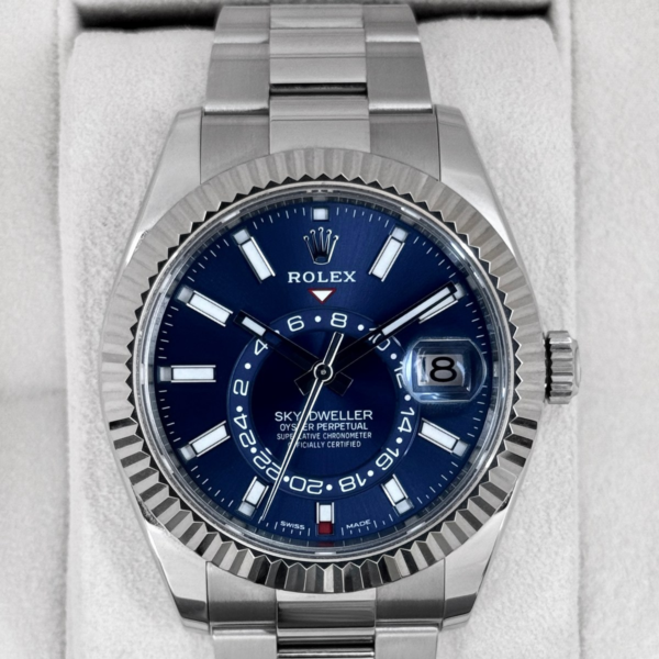 2025 CPO Rolex Sky-Dweller 42mm 326234 Stainless Steel Oyster Blue Dial (CPO)