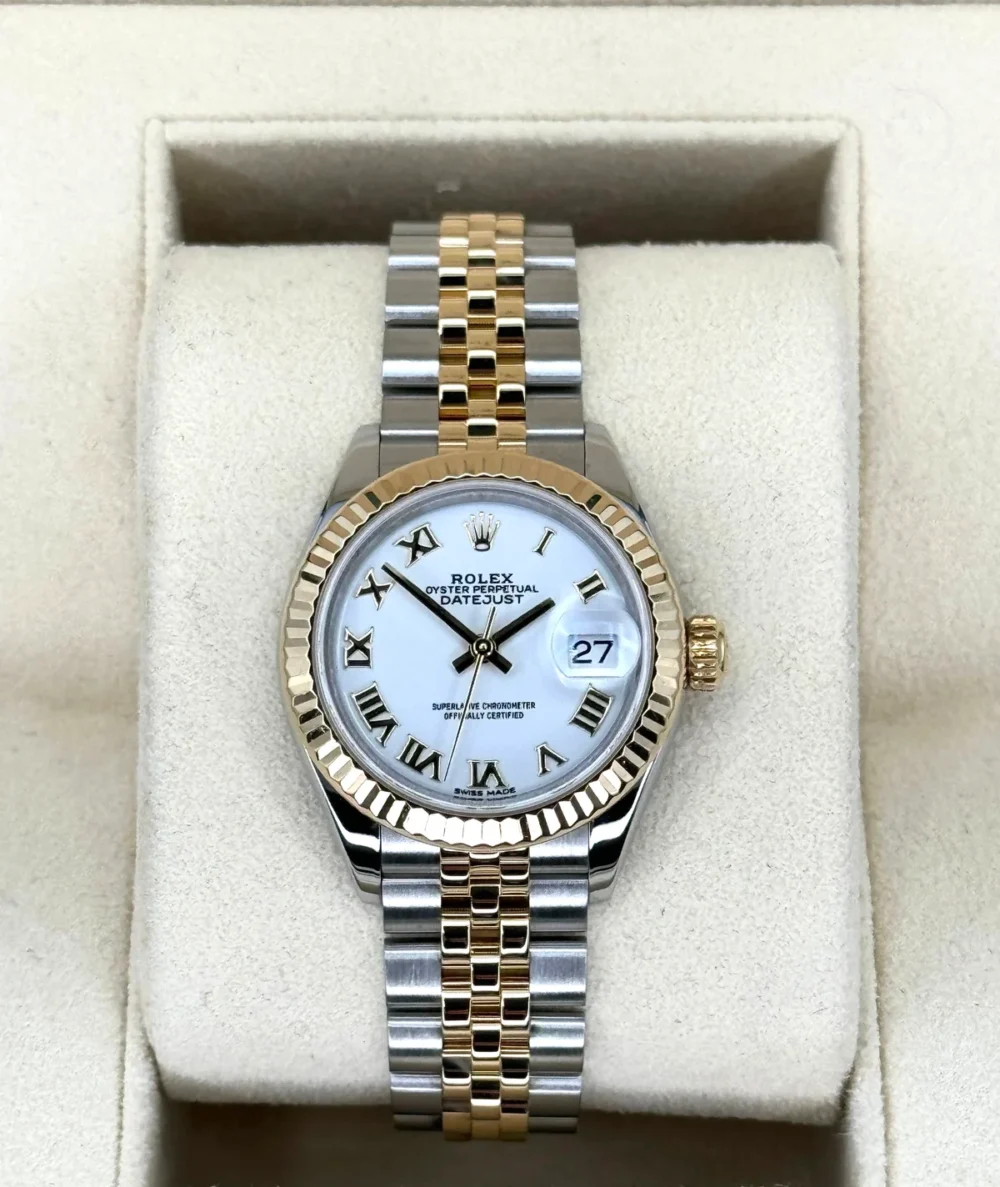 2017 Rolex Lady-Datejust 28mm 279173 Two-Tone Jubilee White Dial
