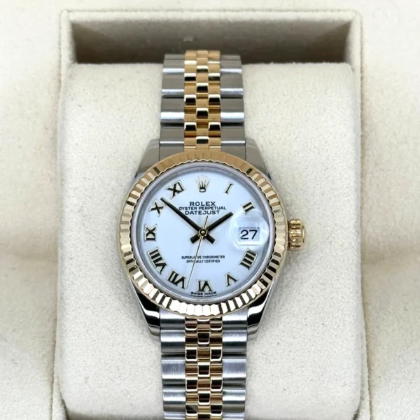2017 Rolex Lady-Datejust 28mm 279173 Two-Tone Jubilee White Dial