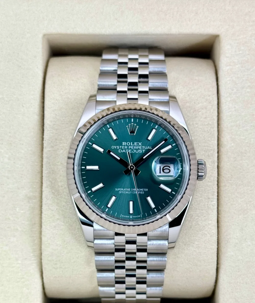 NEW 2025 Rolex Datejust 36mm 126234 Jubilee Green Dial