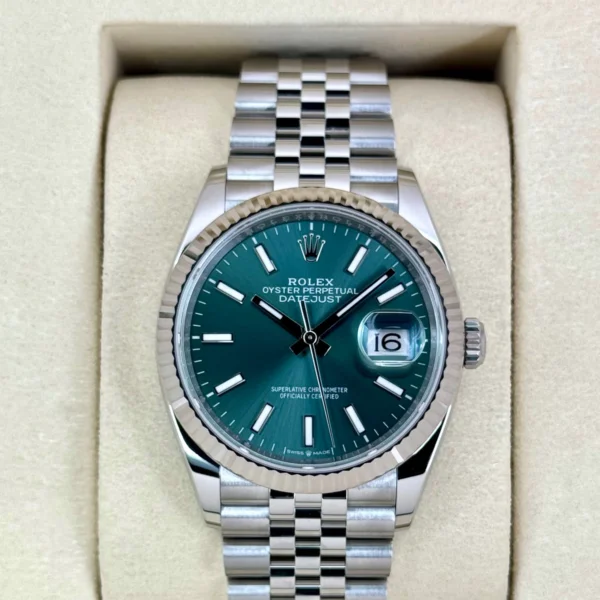 NEW 2025 Rolex Datejust 36mm 126234 Jubilee Green Dial