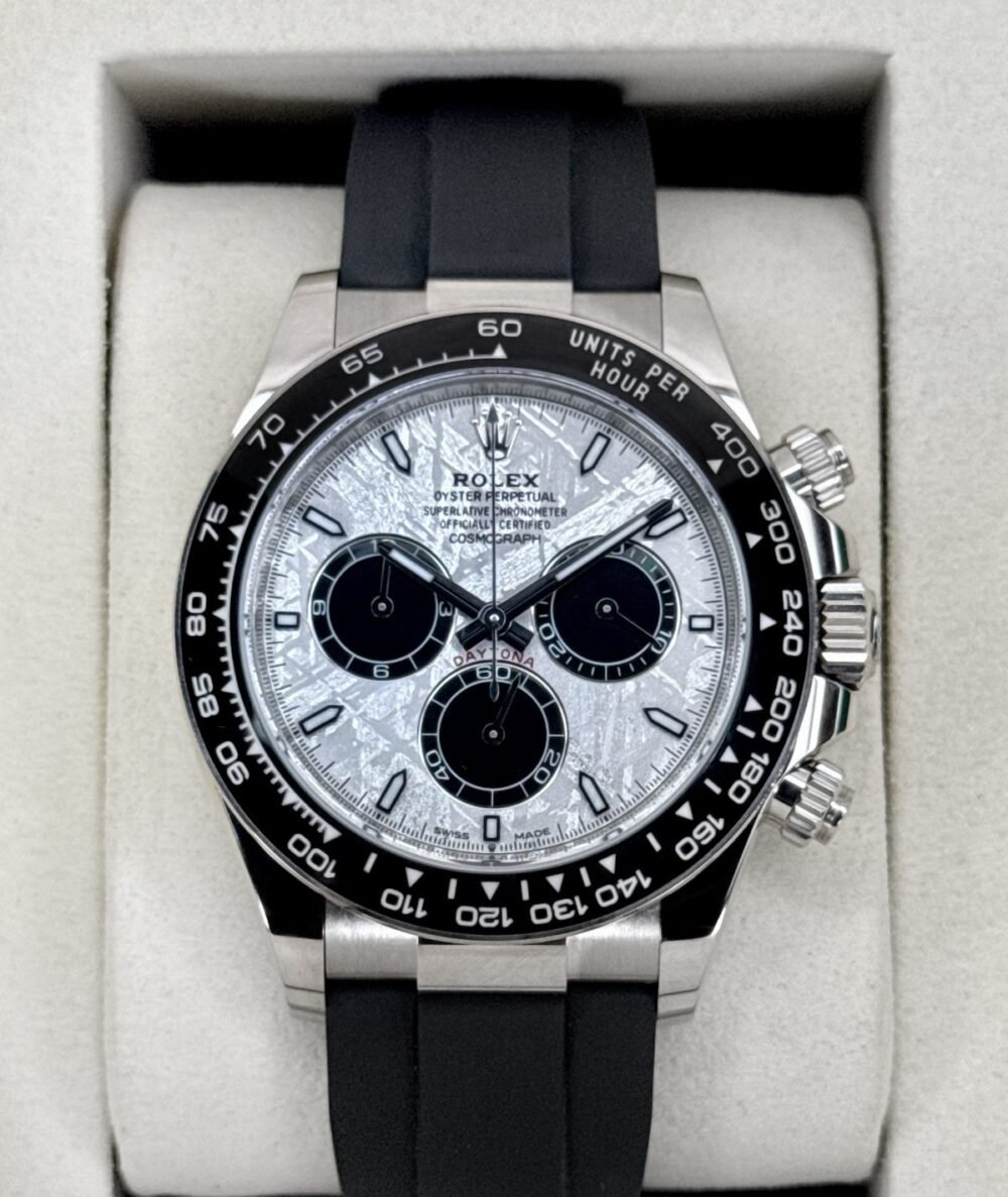 NEW 2026 Rolex Daytona 40mm 126519LN White Gold Oysterflex Meteorite Dial