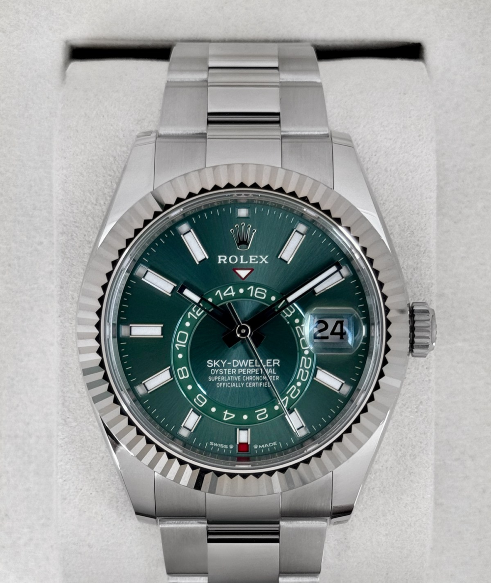 NEW 2026 Rolex Sky-Dweller 42mm 336934 Oyster Green Dial