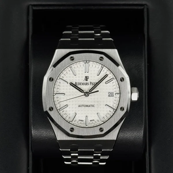 2016 Audemars Piguet Royal Oak 37mm 15450ST Stainless Steel White Dial