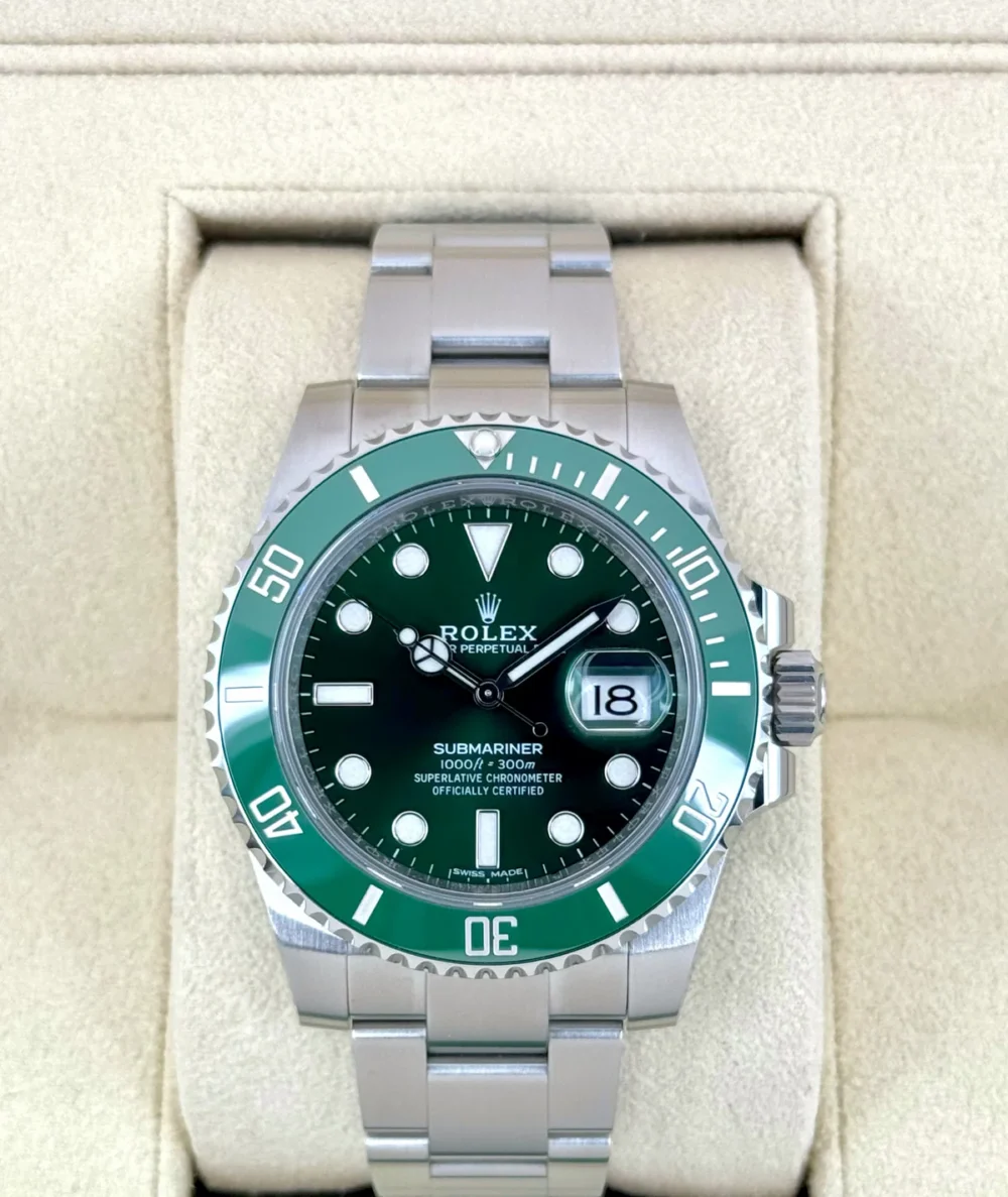 2017 Rolex Submariner "Hulk" 40mm 116610LV Green Dial