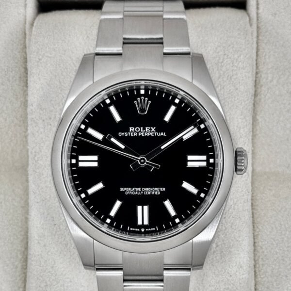 2023 Rolex Oyster Perpetual 41mm 124300 Black Dial